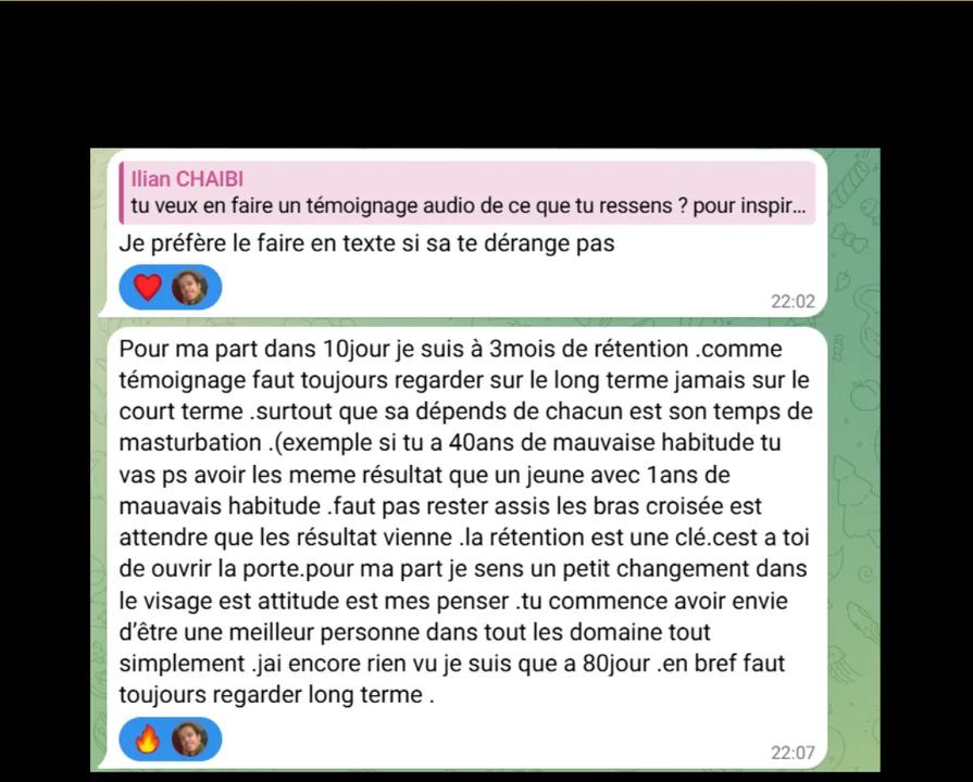 Retour d'un membre TRIUMFA